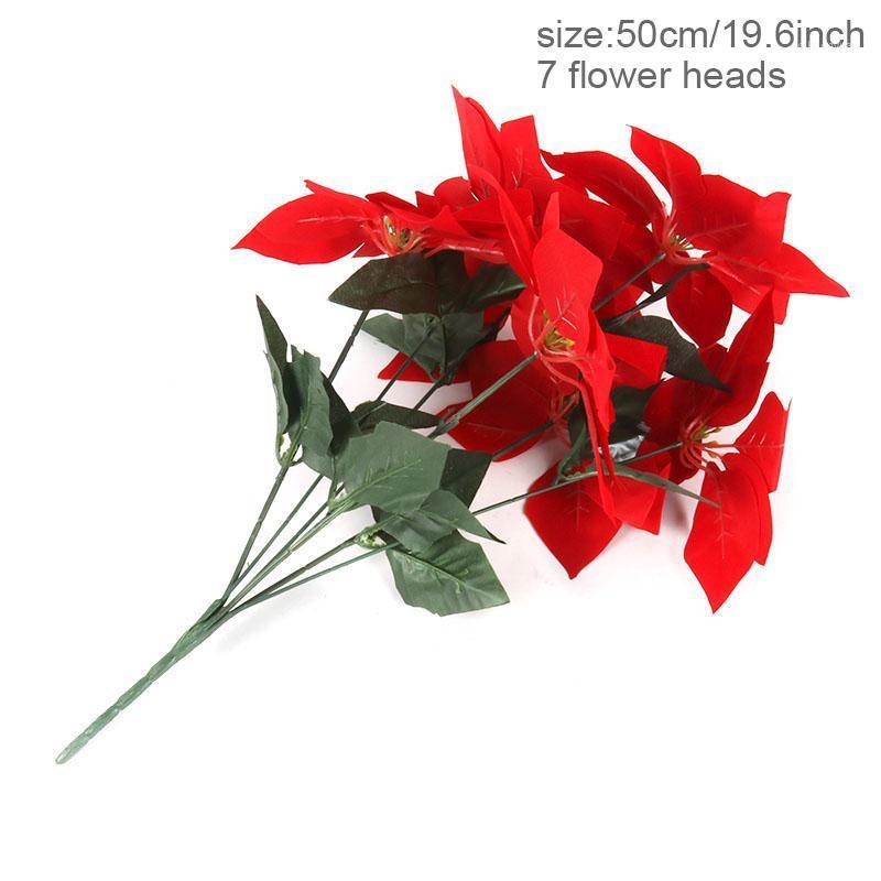 Joy-Enlife 5/7pcs High Quality Christmas Flower Christmas Decoration Artificial Flower PU Fake Flowers Home Decoration New Year1, Gold5pcs
Joy-Enlife 5/7pcs High Quality Christmas Flower Christmas Decoration Artificial Flower PU Fake Flowers Home Decoration New Year1, Gold5pcs