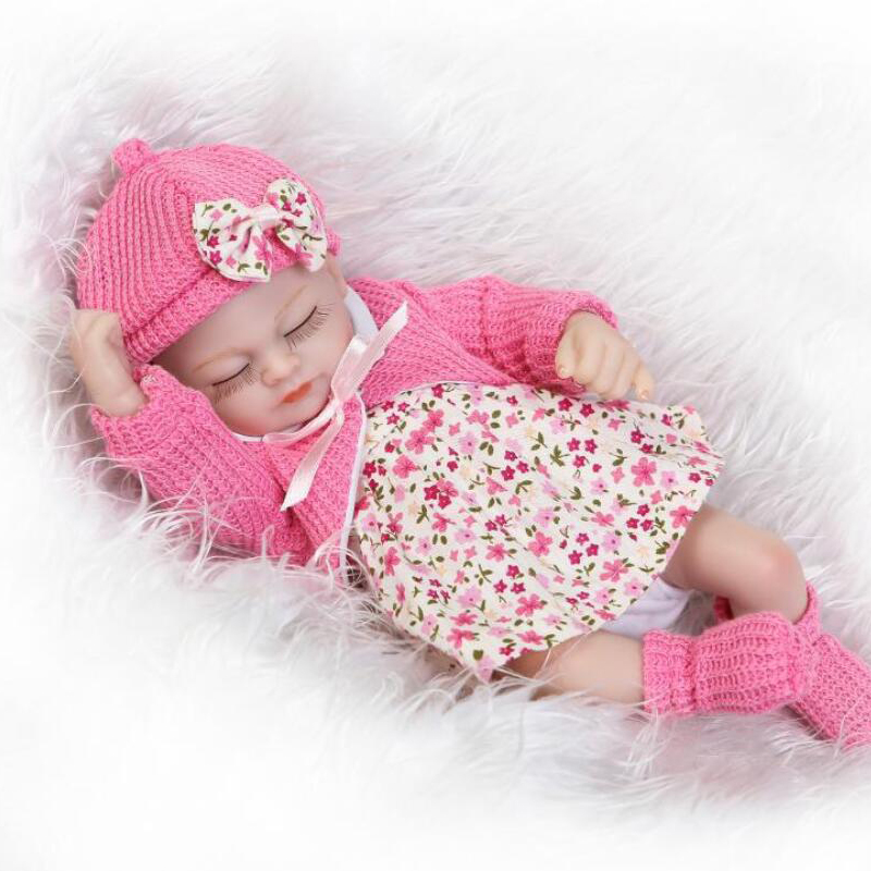 11'' 27cm Mini Reborn Babies Girl Full Silicone Vinyl Cute sleeping Dolls Lifelike Reborns For Toddler Bathing doll
11'' 27cm Mini Reborn Babies Girl Full Silicone Vinyl Cute sleeping Dolls Lifelike Reborns For Toddler Bathing doll