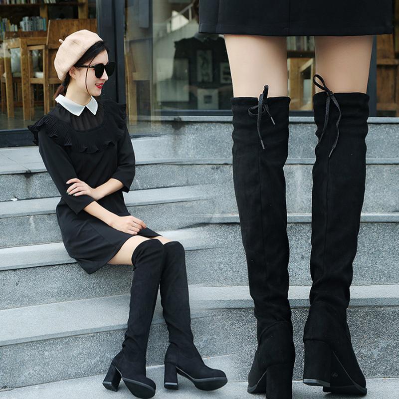 Elegant Slim Boots Women's Fashion Casual Pointed Toe Long Knee High Boots Winter Square Heels Shoes, Black
Elegant Slim Boots Women's Fashion Casual Pointed Toe Long Knee High Boots Winter Square Heels Shoes, Black