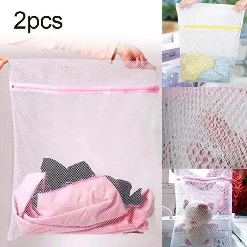 2Pcs Practical Convenient Multifunctional Clothes Bra Underwear Laundry Bags Reusable Mesh Net Zipper Washing Pouch
2Pcs Practical Convenient Multifunctional Clothes Bra Underwear Laundry Bags Reusable Mesh Net Zipper Washing Pouch