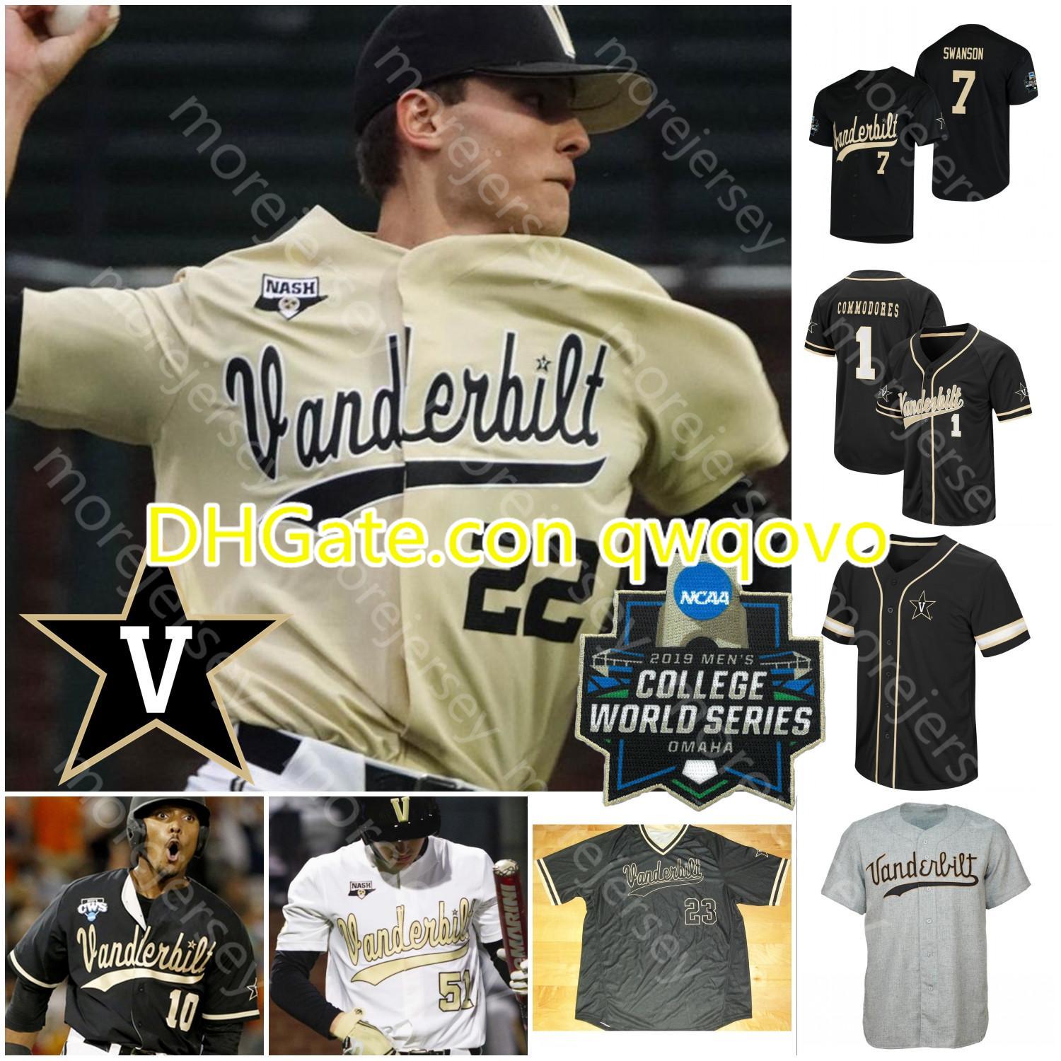 Custom Vanderbilt Commodores Jersey NCAA Jersey College Baseball 2019 WS Ty Duvall Rocker Hickman Buehler Murphy Scott Alvarez Price Kolwyck, Yellow
Custom Vanderbilt Commodores Jersey NCAA Jersey College Baseball 2019 WS Ty Duvall Rocker Hickman Buehler Murphy Scott Alvarez Price Kolwyck, Yellow