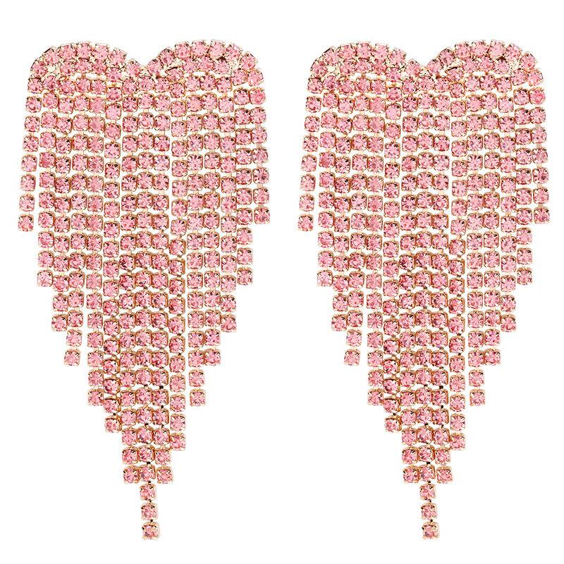 Dangle & Chandelier Fashion Pink Blue Rhinestone Tassel Earrings Women Wedding Bridal Big Earring Jewelry Femme Party Claw Chain Long Fringe
Dangle & Chandelier Fashion Pink Blue Rhinestone Tassel Earrings Women Wedding Bridal Big Earring Jewelry Femme Party Claw Chain Long Fringe