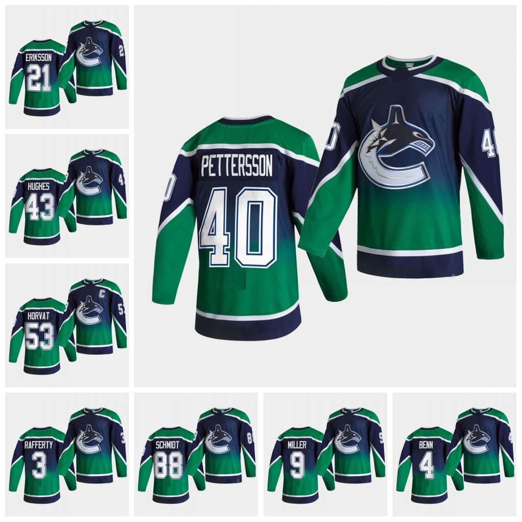 Vancouver Canucks 2021 Reverse Retro Jersey 43 Quinn Hughes 40 Elias Pettersson 53 Bo Horvat 88 NATE SCHMIDT 49 HOLTBY Hockey Men Women Yout, Black;red
Vancouver Canucks 2021 Reverse Retro Jersey 43 Quinn Hughes 40 Elias Pettersson 53 Bo Horvat 88 NATE SCHMIDT 49 HOLTBY Hockey Men Women Yout, Black;red