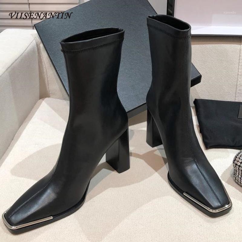 2021 Elegant Matte Leather High-heeled Square Toe Women Stretch Boots Real Leather Metal Thick-heeled Spring Autumn Short Boots1, Patent leather
2021 Elegant Matte Leather High-heeled Square Toe Women Stretch Boots Real Leather Metal Thick-heeled Spring Autumn Short Boots1, Patent leather