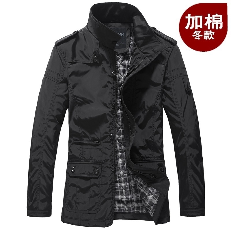 Winter Men Jackets And Coats Leisure Windproof Thick Warm Jacket Men's Long Trench Coat Parka Clothing Drop Shipping T200319