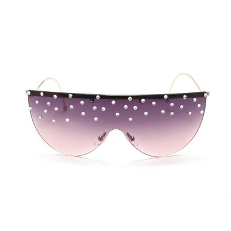 Personality Curved Leg Frameless One-Piece Sunglasses For Women 2021 Luxury Rhinstone Oversized Sun Glasses Fashion Ocean Shades
Personality Curved Leg Frameless One-Piece Sunglasses For Women 2021 Luxury Rhinstone Oversized Sun Glasses Fashion Ocean Shades