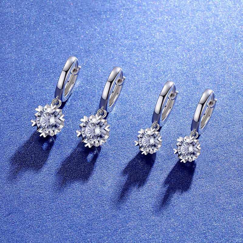 BOEYCJR 925 Silver 0.5ct/1ct F color Moissanite VVS Fine Jewelry Snowflower Drop Earrings With national certificate for Women1
BOEYCJR 925 Silver 0.5ct/1ct F color Moissanite VVS Fine Jewelry Snowflower Drop Earrings With national certificate for Women1