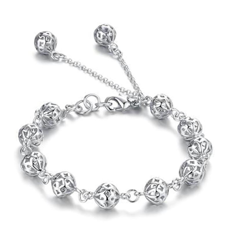 Women's High Quality Simple Creative Personality Silver Plated Beads Bracelet Female Bracelet Girls Fashion Jewelry Gift
Women's High Quality Simple Creative Personality Silver Plated Beads Bracelet Female Bracelet Girls Fashion Jewelry Gift
