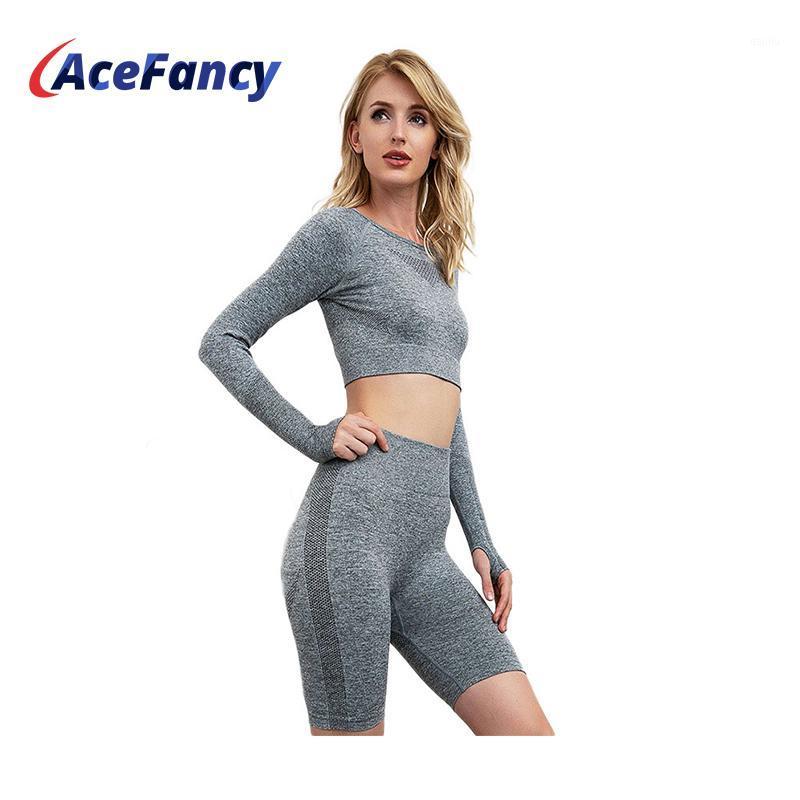 Yoga Sets Women Gym Clothes 2782C Breathable Long Sleeve Crop Top Super Stretchy Gym Shorts/ Leggings Set Women Fitness Suit1, Gray shorts set
Yoga Sets Women Gym Clothes 2782C Breathable Long Sleeve Crop Top Super Stretchy Gym Shorts/ Leggings Set Women Fitness Suit1, Gray shorts set
