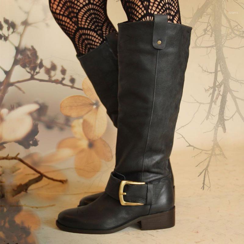 2020 Woman Block Heels Boots Luxury Desinger Knee High Booties Female Comfort Casual Low Heel Boots Ladies Fashion Buckle Botas1, Bk
2020 Woman Block Heels Boots Luxury Desinger Knee High Booties Female Comfort Casual Low Heel Boots Ladies Fashion Buckle Botas1, Bk