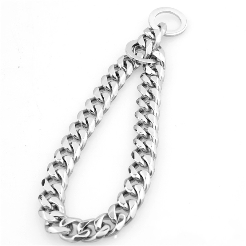 Adjustable Stainless Steel Puppy Collar Sier Wear Resistant Necklace Mirror Polishing Fashion Pet Dog Collars High Quality