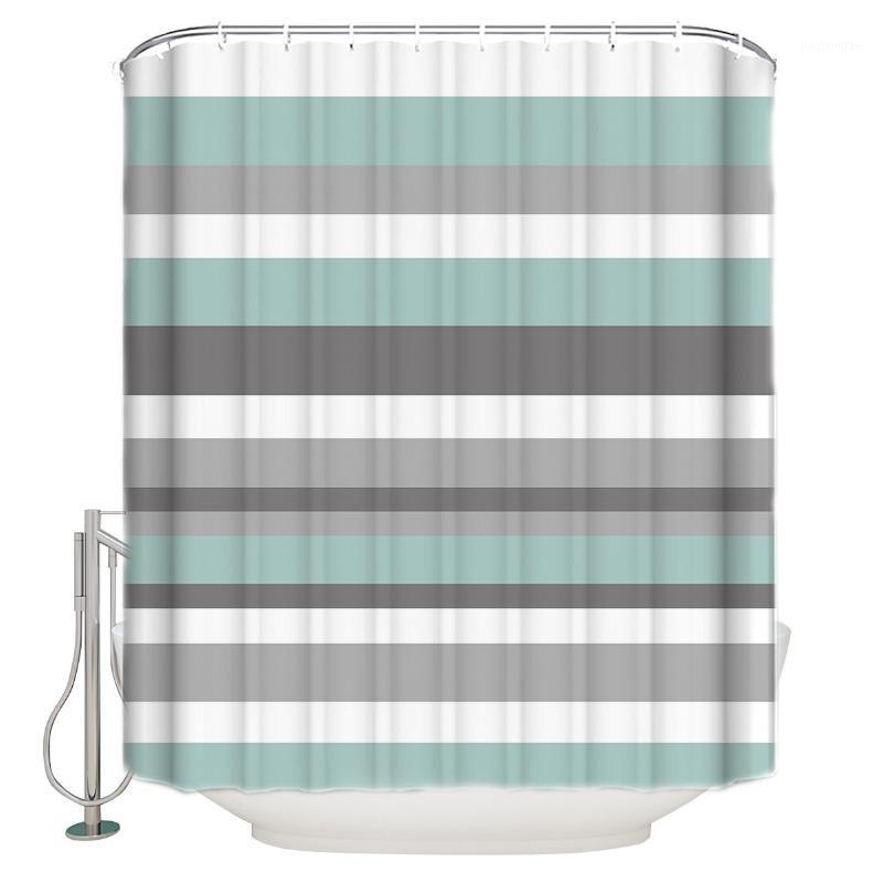 Blue-Gray Stripes Shower Curtain Waterproof and Mildewproof Polyester Fabric Bath Curtain Design1
Blue-Gray Stripes Shower Curtain Waterproof and Mildewproof Polyester Fabric Bath Curtain Design1