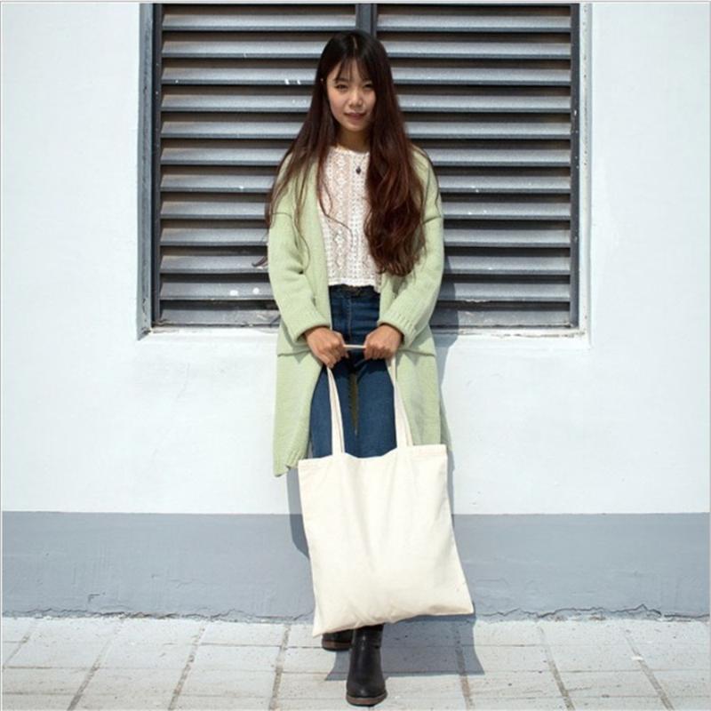New Fashion Unisex Shopping Bag Women Canvas Tote Bag Cotton Cloth Shoulder Eco Reusable Grocery Shopper Bags, White
New Fashion Unisex Shopping Bag Women Canvas Tote Bag Cotton Cloth Shoulder Eco Reusable Grocery Shopper Bags, White