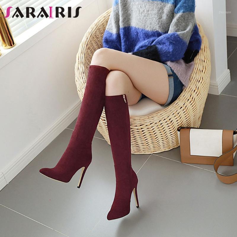 SARAIRIS Female Classic Boots Flock Pointed Toe High Heels Mid Calf Boots Women Zipper Consise Party Winter Shoes Woman1, Camel
SARAIRIS Female Classic Boots Flock Pointed Toe High Heels Mid Calf Boots Women Zipper Consise Party Winter Shoes Woman1, Camel