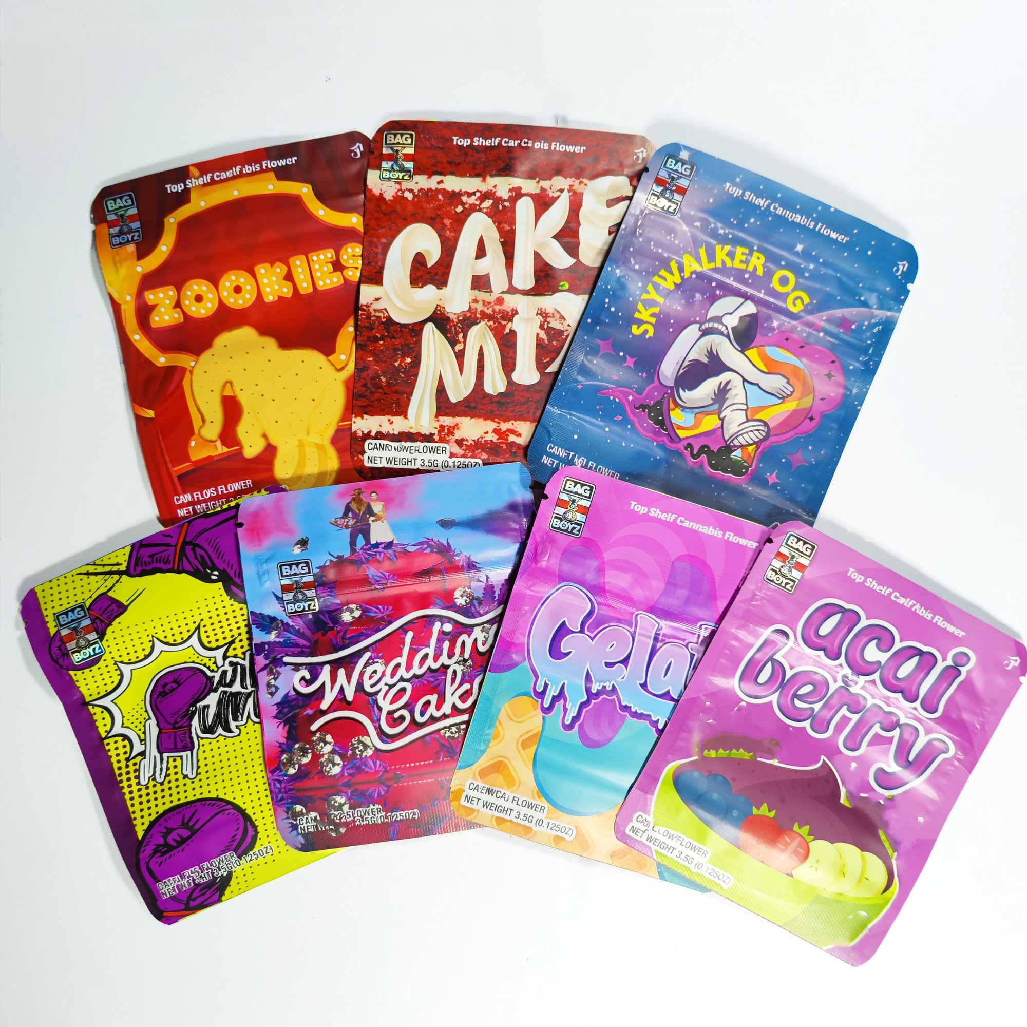 Bagboyz mylar bags Biscotti cookies 3.5g packaging bags flower medicated edibles backpack boyz package with hologram stickers smell proof ziplock zipper pack
Bagboyz mylar bags Biscotti cookies 3.5g packaging bags flower medicated edibles backpack boyz package with hologram stickers smell proof ziplock zipper pack