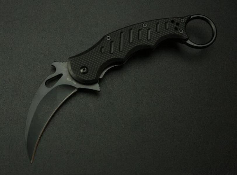 Best Karambit 690 Pocket Folding Claw G10 Handle Training Fixed Blade Knife Fishing Hunting Survival Tool Knives 0268