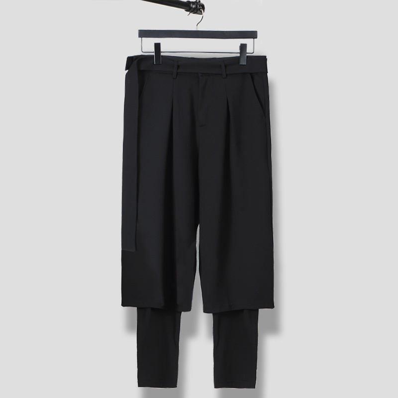 2021 New S-6xl!! Spring Summer Is Original Loose Fake Male Two Waistlines Tighten Restore Old Shapes to Carry Long Legged Pants 2CGO, Black
2021 New S-6xl!! Spring Summer Is Original Loose Fake Male Two Waistlines Tighten Restore Old Shapes to Carry Long Legged Pants 2CGO, Black