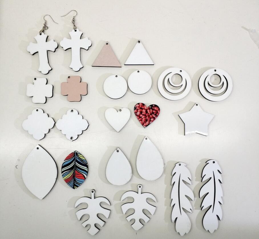 20pcs Sublimation blank earrings White wood eardrop for DIY Hot fashion personalized women ear-rings round waterdrop star shape ear pendants, Silver
20pcs Sublimation blank earrings White wood eardrop for DIY Hot fashion personalized women ear-rings round waterdrop star shape ear pendants, Silver