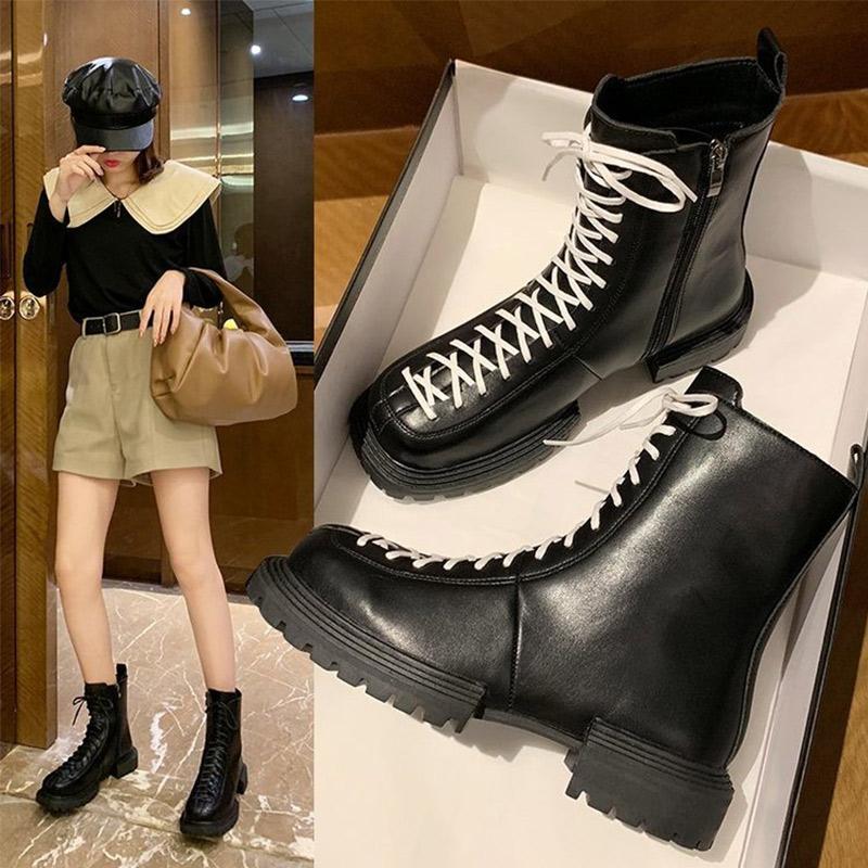 Cool Square Toe Dressing New Women Cross Tied Boots Female Black Solid Non-slip Mid Heels Ladies Ankle Zip PU Leather Shoes, Black1
Cool Square Toe Dressing New Women Cross Tied Boots Female Black Solid Non-slip Mid Heels Ladies Ankle Zip PU Leather Shoes, Black1
