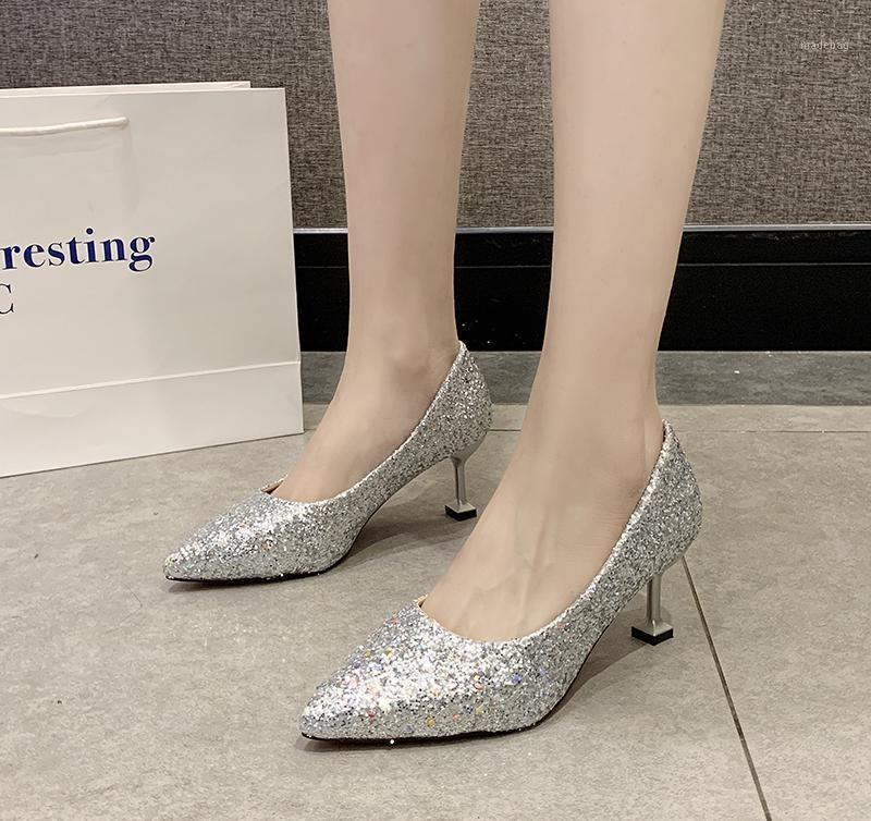 elegant ladies shinning glitter gold silver pumps 2020 sexy pointed toe high heels ankle strap wedding party shoes woman U22-431
elegant ladies shinning glitter gold silver pumps 2020 sexy pointed toe high heels ankle strap wedding party shoes woman U22-431
