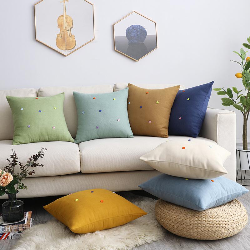 Cilected Ins Button Cushion Cover 45*45Cm Nordic Home Living Room Sofa Pillowcase Decoration Car Waist Pillow Protective Cover, Pc234-9
Cilected Ins Button Cushion Cover 45*45Cm Nordic Home Living Room Sofa Pillowcase Decoration Car Waist Pillow Protective Cover, Pc234-9