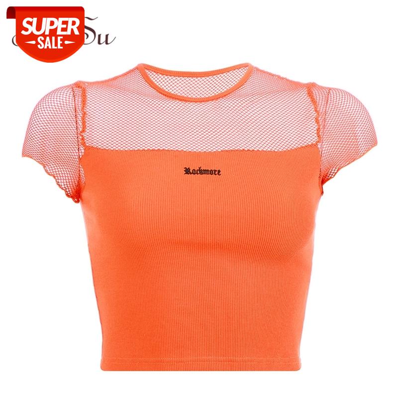 ArtSu Mesh Top Orange Neon T shirt Summer Streetwear Short Sleeve Letter Embroidery T-shirt Sexy Transparent Top Shirt ASTS20786 #yn3g, White
ArtSu Mesh Top Orange Neon T shirt Summer Streetwear Short Sleeve Letter Embroidery T-shirt Sexy Transparent Top Shirt ASTS20786 #yn3g, White