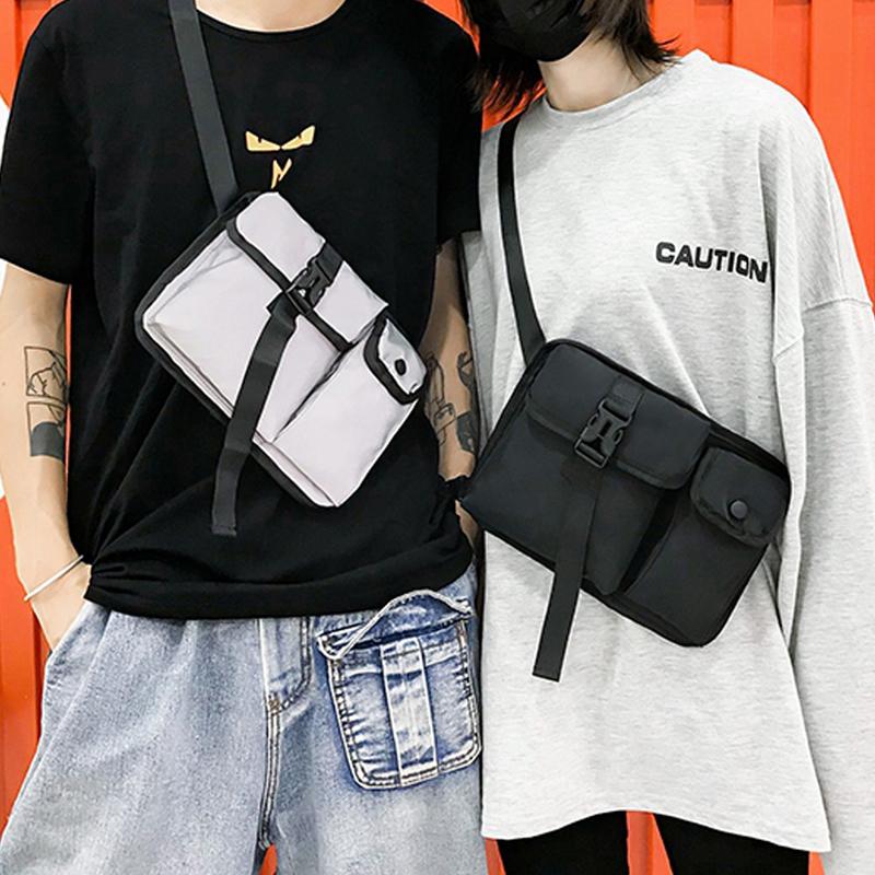 New Silver Reflective Chest Bag For Men Women Function Three Pocket Design Waist Bag Chest Pack Unisex Tactical Package G119, Black
New Silver Reflective Chest Bag For Men Women Function Three Pocket Design Waist Bag Chest Pack Unisex Tactical Package G119, Black