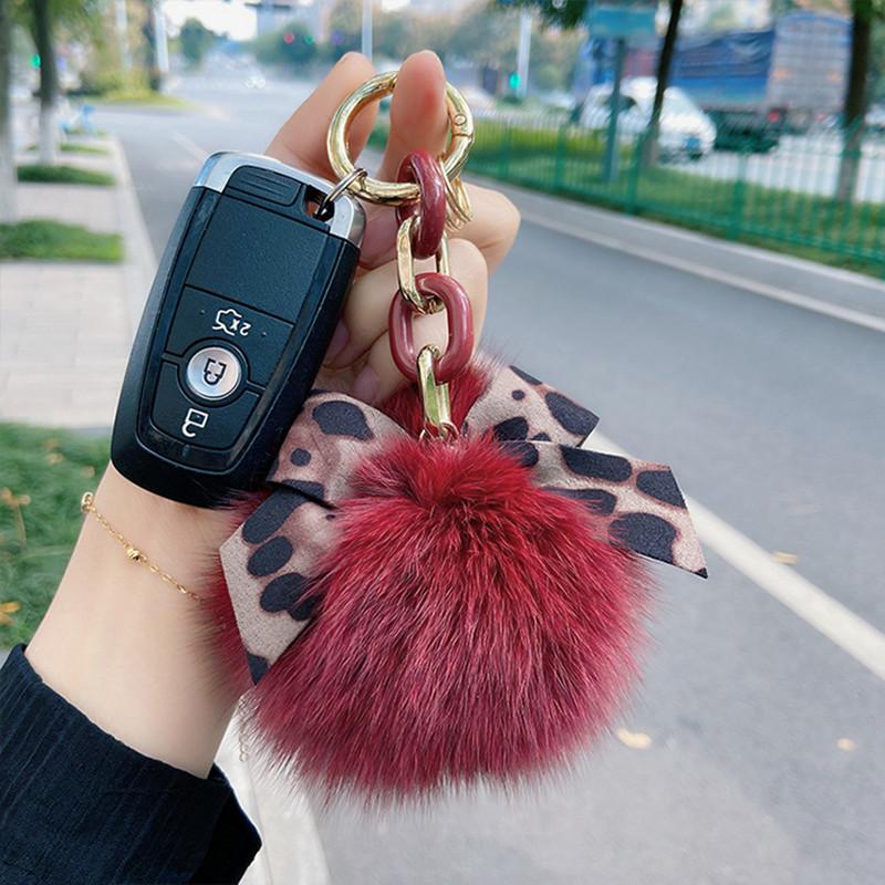 Korean Fashion Leopard Bowtie Fur Keychain Pendant Bag Car Keyring Chain Pendant Ladies
Korean Fashion Leopard Bowtie Fur Keychain Pendant Bag Car Keyring Chain Pendant Ladies