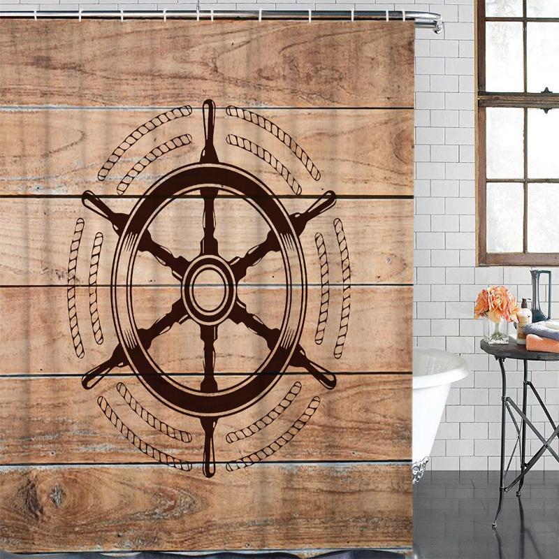 Bathroom Waterproof Curtain Sailing Theme Rudder Wood Grain Fabric Shower Curtain Home Bathroom Decor Shower1
Bathroom Waterproof Curtain Sailing Theme Rudder Wood Grain Fabric Shower Curtain Home Bathroom Decor Shower1