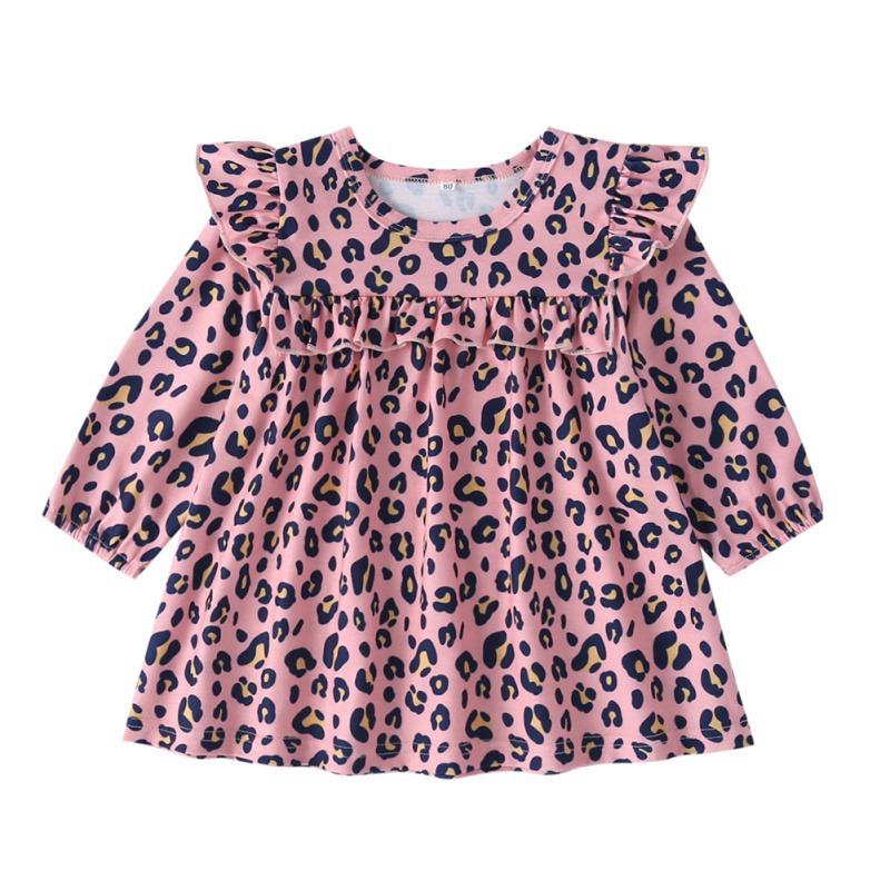 Autumn Baby Girls Dress Casual Leopard Long Flare Sleeve Design Kids Princess Dresses Spring, Pink
Autumn Baby Girls Dress Casual Leopard Long Flare Sleeve Design Kids Princess Dresses Spring, Pink