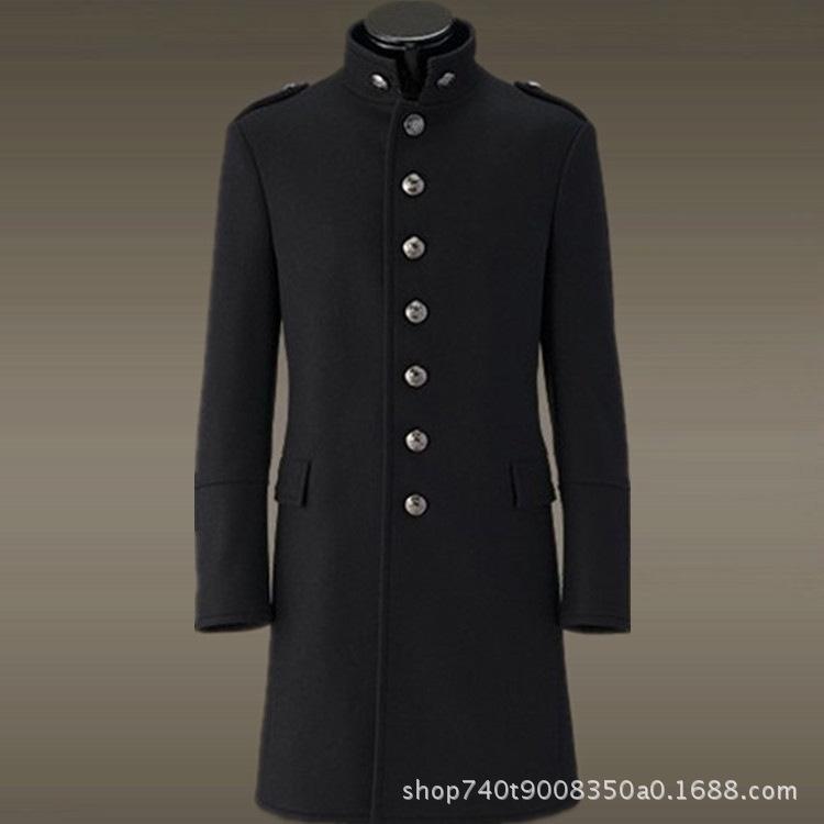 Warm cloth coat men' singles double-breasted cultivate morality in Europe and the metal fish ZiWen buckle, Black
Warm cloth coat men' singles double-breasted cultivate morality in Europe and the metal fish ZiWen buckle, Black