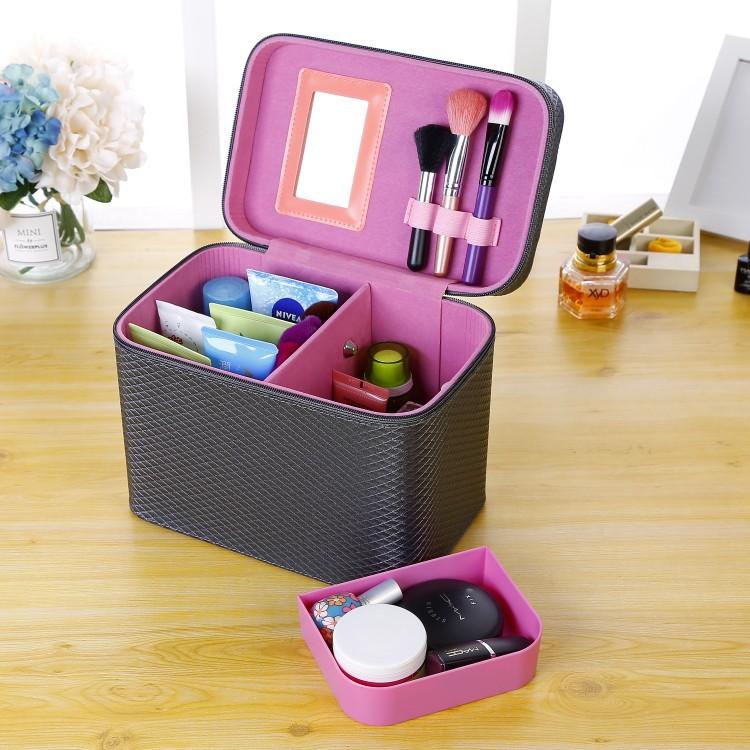 Bulky Korean Make-up Bag Multi-functional Mini Size Square Bag Hand-held Multi-tier Cosmetics Storage Box Simple, Black
Bulky Korean Make-up Bag Multi-functional Mini Size Square Bag Hand-held Multi-tier Cosmetics Storage Box Simple, Black