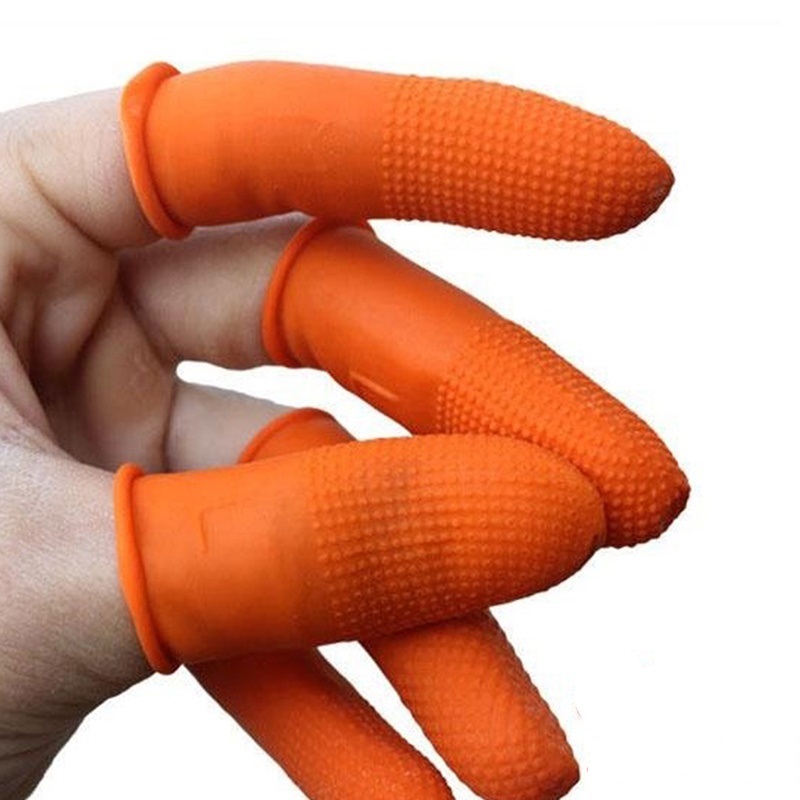 50pcs/Lot Thicken latex Finger Gloves Finger Protector Anti-static Anti-slip Finger Cots Fingertips Protection for Working
50pcs/Lot Thicken latex Finger Gloves Finger Protector Anti-static Anti-slip Finger Cots Fingertips Protection for Working