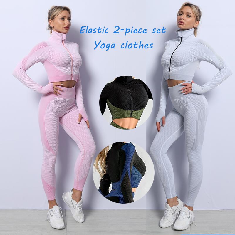 New Seamless Women Yoga Set Workout Sportswear Gym Clothing Fitness Long Sleeve Crop Top High Waist Leggings Sports Suits, Bra trousers
New Seamless Women Yoga Set Workout Sportswear Gym Clothing Fitness Long Sleeve Crop Top High Waist Leggings Sports Suits, Bra trousers