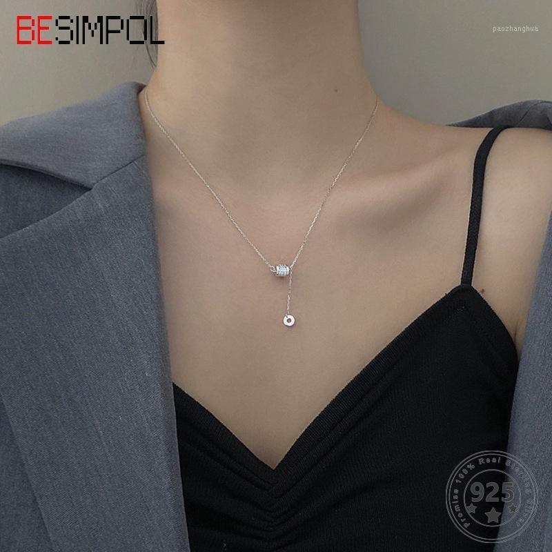 Besimpol Real 925 Sterling Silver Necklace Elegant Small Waist Zircon For Women S925 Luxurious Fine Jewelry Chains
Besimpol Real 925 Sterling Silver Necklace Elegant Small Waist Zircon For Women S925 Luxurious Fine Jewelry Chains