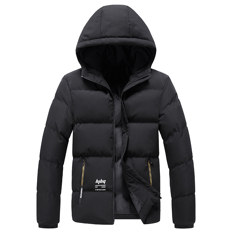 Parka Men Thicken Zipper Solid Mens Jackets Wind Proof Winter Jacket Male Hoodied Men High Quality New Warm Winter Outwear 201028