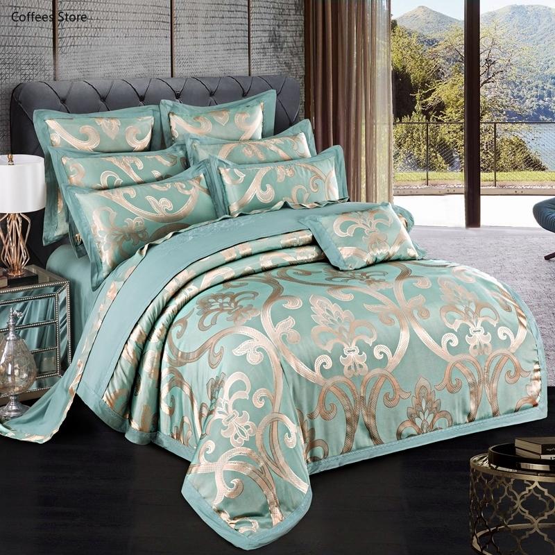 Luxury Floral Jacquard Duvet Cover Set King Queen Vintage Bedding Set European Style Sateen Cotton Comforter Cover Cotton Sheets, Color 3
Luxury Floral Jacquard Duvet Cover Set King Queen Vintage Bedding Set European Style Sateen Cotton Comforter Cover Cotton Sheets, Color 3