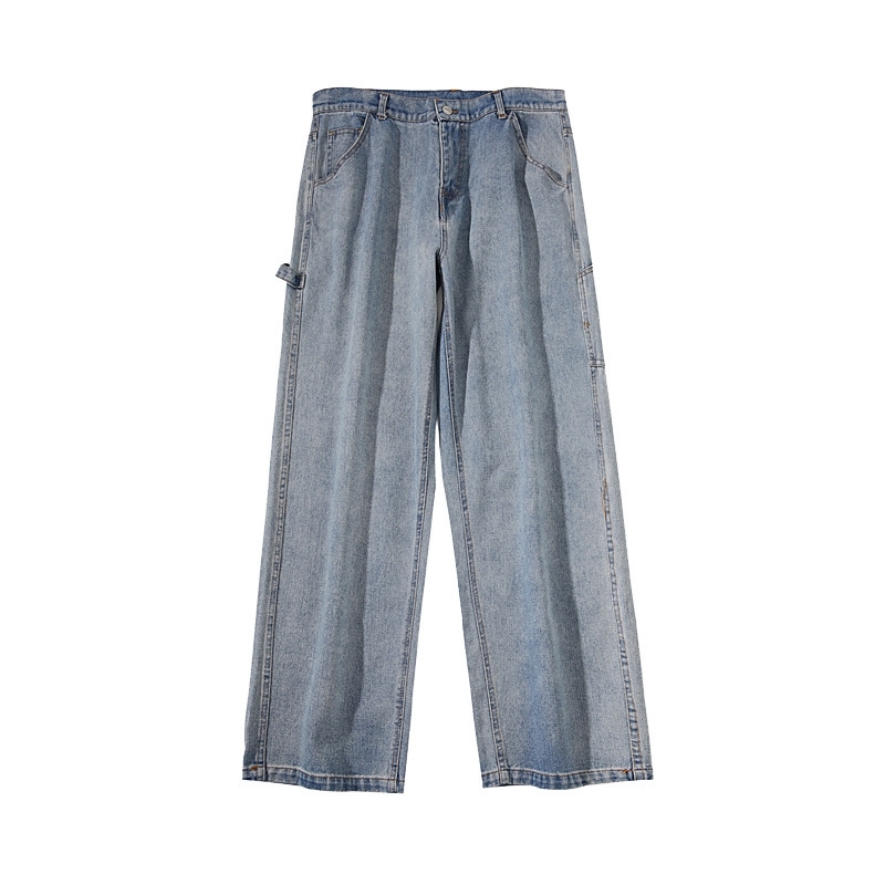 Wholesale Fashion Casual street New Straight Jeans Men's Korean Loose Trend Retro Drop Wide Leg students harem Pants 201120, Blue
Wholesale Fashion Casual street New Straight Jeans Men's Korean Loose Trend Retro Drop Wide Leg students harem Pants 201120, Blue