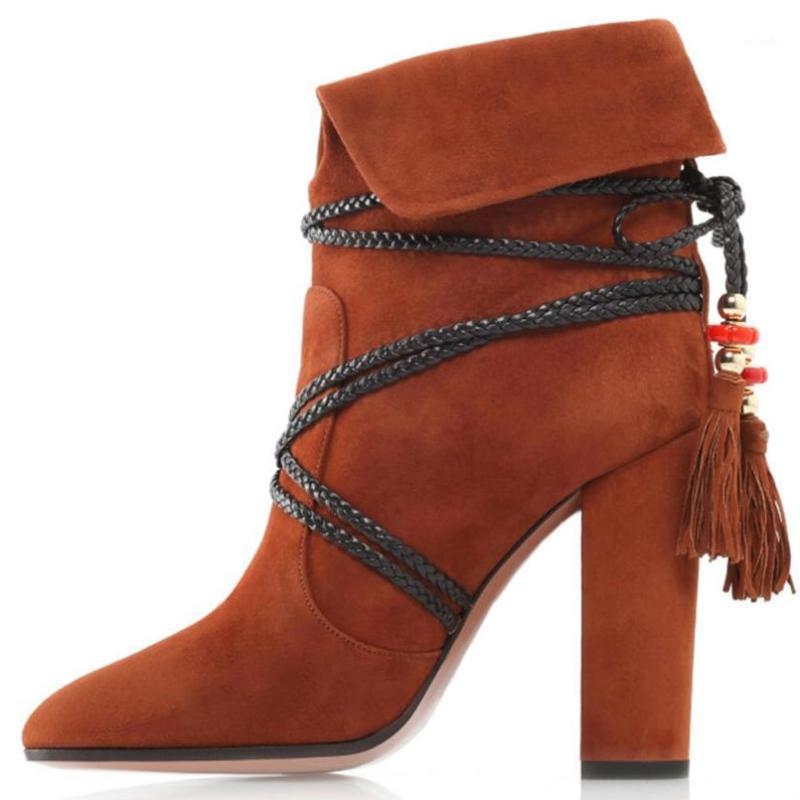 Ladies Chaussure Women cross-tied Lace Up Shoes Woman Zapatos Mujer Sapato Ankle Boots Chunky High Heels Booties Pumps XZ1812181, Brown
Ladies Chaussure Women cross-tied Lace Up Shoes Woman Zapatos Mujer Sapato Ankle Boots Chunky High Heels Booties Pumps XZ1812181, Brown