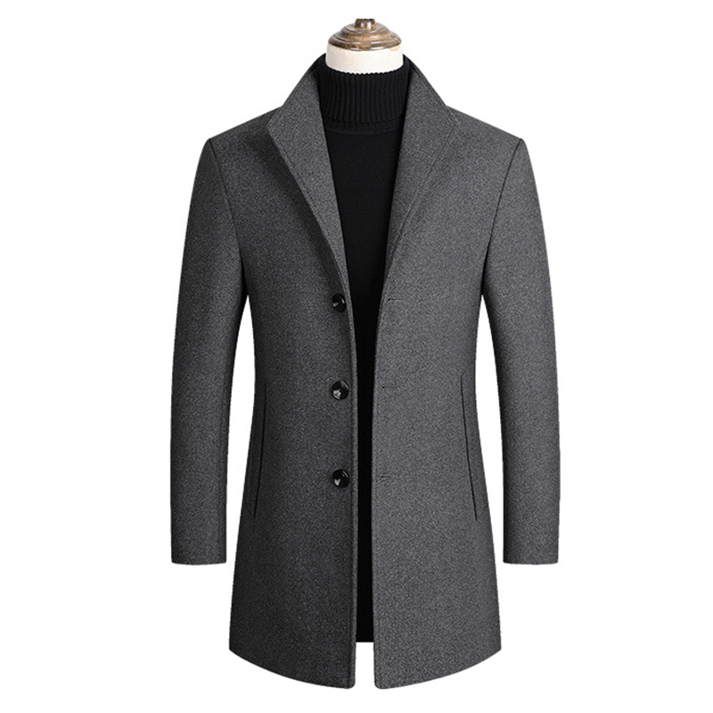2020 Men Wool Blends Coats Autumn Winter New Solid Color High Quality Men's Wool Coats Luxurious Wool Blends Coat Male, Navy blue
2020 Men Wool Blends Coats Autumn Winter New Solid Color High Quality Men's Wool Coats Luxurious Wool Blends Coat Male, Navy blue