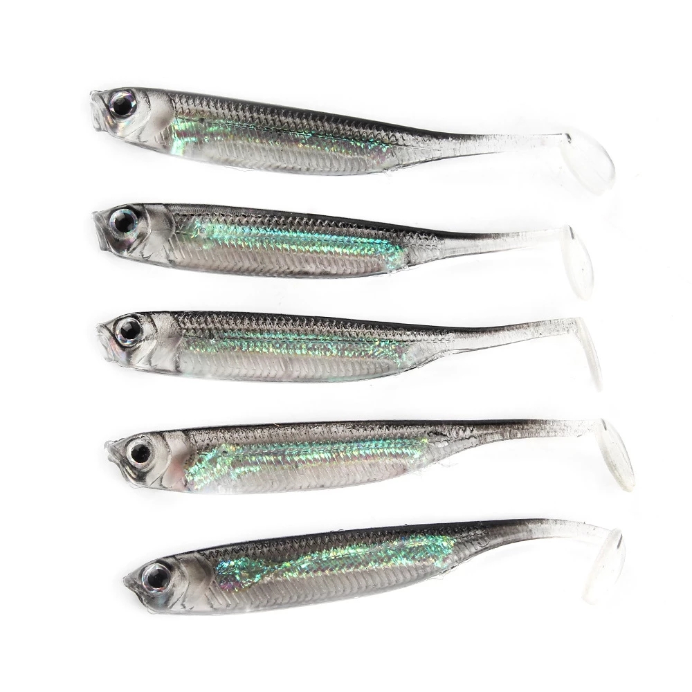 5Pcs/bag Fishing Rainbow Soft Bait T Tail Lifelike fish Sequin Swing Fishing Spinner Baits
5Pcs/bag Fishing Rainbow Soft Bait T Tail Lifelike fish Sequin Swing Fishing Spinner Baits