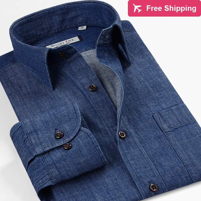 2020 Five High Intelligent Quality Brand Men's Thin Casual Cotton Long Denim Male Shirt Plus Size 5xl 6xl F6ds, Sfl5s181 dark blue
2020 Five High Intelligent Quality Brand Men's Thin Casual Cotton Long Denim Male Shirt Plus Size 5xl 6xl F6ds, Sfl5s181 dark blue