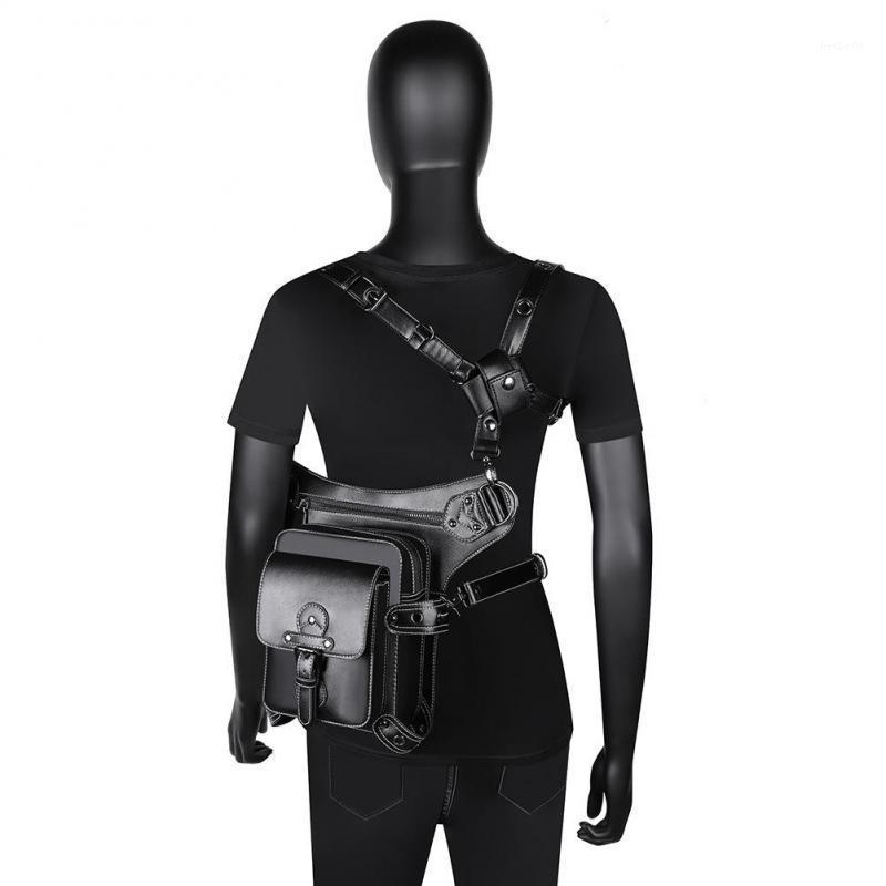 YourSeason 2021 Unisex Waist Bag Steampunk Multifunctional High Quality PU Leather Girls Boys Moto Biker Outdoor Travel Belt Bag1, Black 
YourSeason 2021 Unisex Waist Bag Steampunk Multifunctional High Quality PU Leather Girls Boys Moto Biker Outdoor Travel Belt Bag1, Black