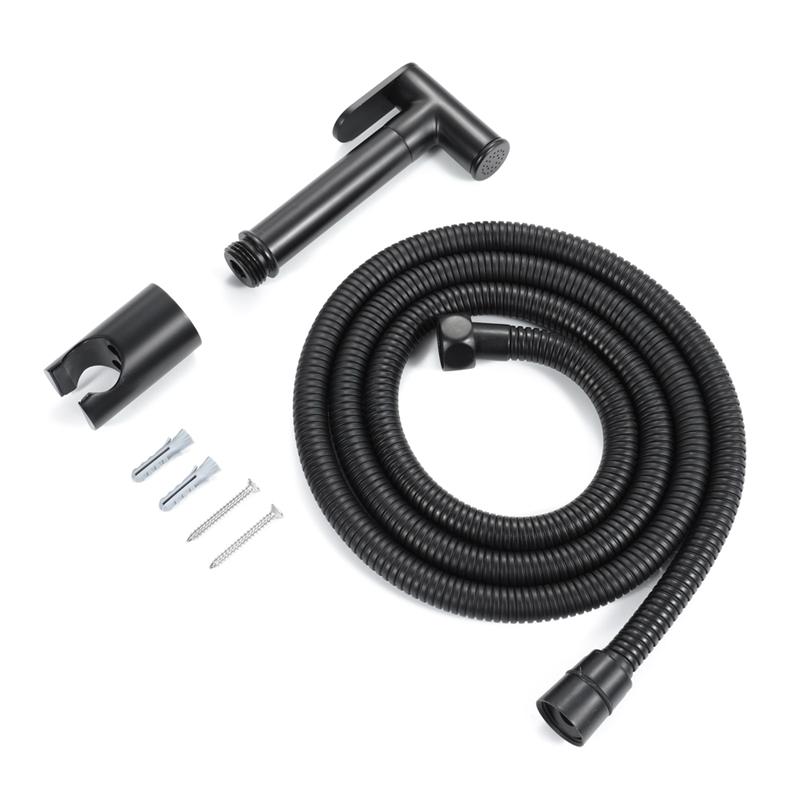Black Handheld Bidet Spray Shower Sprayer Set Toilet Faucet Shower Bidet with Hose and Holder Bathroom Accessories Home Improvem
Black Handheld Bidet Spray Shower Sprayer Set Toilet Faucet Shower Bidet with Hose and Holder Bathroom Accessories Home Improvem