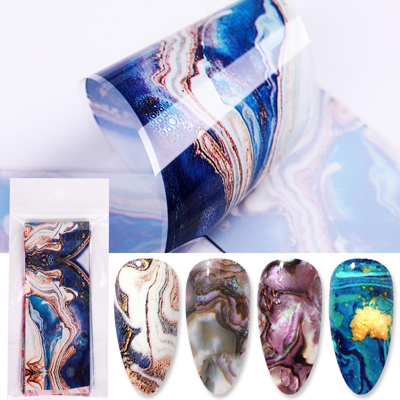 10 Sheets Nail Transfer Foil Marble Nail Art Stickers Retro Pattern Art Decals DIY Nails Accessories 4*100cm, 10pcs-16
10 Sheets Nail Transfer Foil Marble Nail Art Stickers Retro Pattern Art Decals DIY Nails Accessories 4*100cm, 10pcs-16