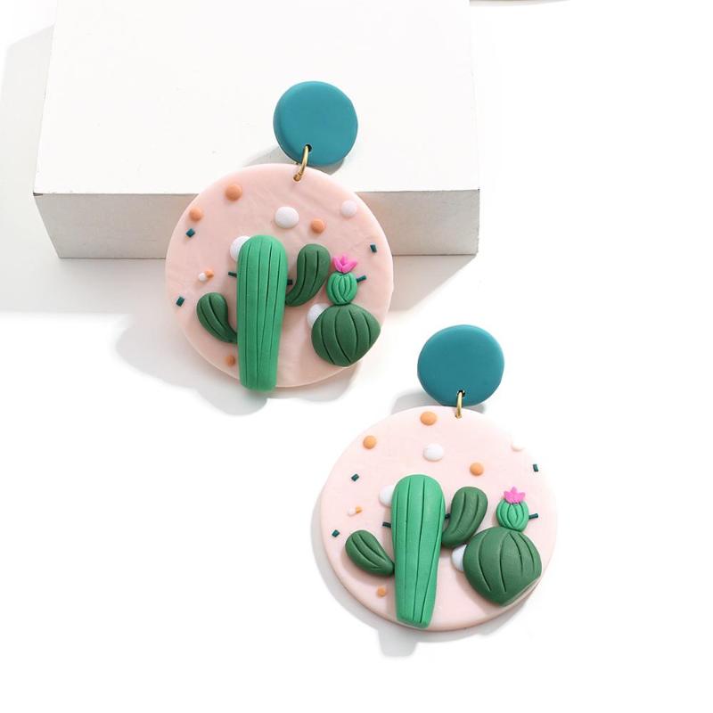 Lifefontier Trendy Cute 3D Polymer Clay Cactus Drop Earrings for Women Fashion Earrings Party Female Jewelry Friend Gifts
Lifefontier Trendy Cute 3D Polymer Clay Cactus Drop Earrings for Women Fashion Earrings Party Female Jewelry Friend Gifts