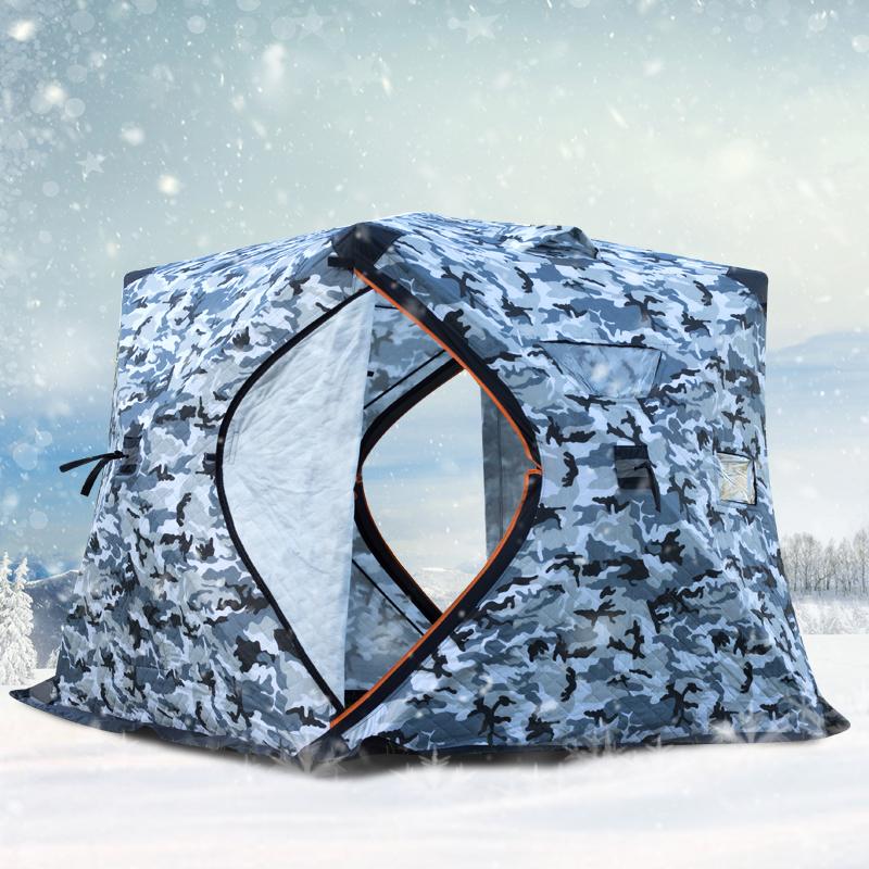 Large Winter Ice Fising Tent 3-4Person Quick Opening Outdoor Tent Thickened Warm Cotton Camping Tourist Big Winter House
Large Winter Ice Fising Tent 3-4Person Quick Opening Outdoor Tent Thickened Warm Cotton Camping Tourist Big Winter House