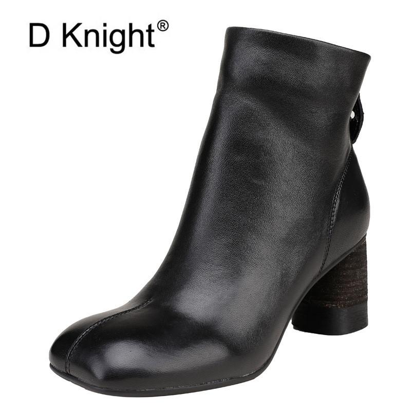 2021 New Autumn Winter Genuine Leather Ankle Boots For Woman Retro Square Toe Zipper High Heels All Match Women Shoes Large Size, Black z346
2021 New Autumn Winter Genuine Leather Ankle Boots For Woman Retro Square Toe Zipper High Heels All Match Women Shoes Large Size, Black z346