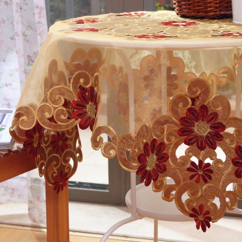 Wedding Embroidered Tablecloth Party & Banquet Lace Round or Square Dinning Table Cloth Coffee Table Cover W/ Gold Runner1, As pic
Wedding Embroidered Tablecloth Party & Banquet Lace Round or Square Dinning Table Cloth Coffee Table Cover W/ Gold Runner1, As pic