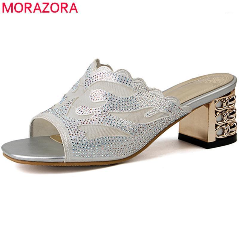 MORAZORA 2021 newest women sandals peep toe summer outside slipper high heels rhinestone party shoes woman big size 33-461, Gold
MORAZORA 2021 newest women sandals peep toe summer outside slipper high heels rhinestone party shoes woman big size 33-461, Gold